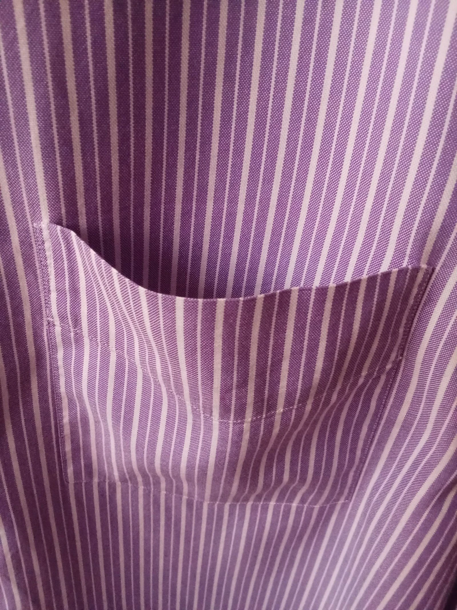 Camisa masculina de listras brancas e lilás Massimo Dutti tamanho XL como nova em perfeito estado – photo 5